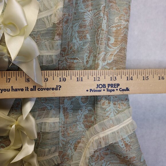 Fredericks of Hollywood Corset Bustier SZ Large Lace Up Jacquard Steampunk Fairy - Picture 15 of 16